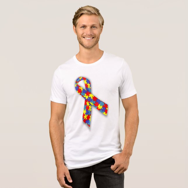 Triblenda Camiseta Bella+Canvas Tri-blend laço (Anverso Completo)