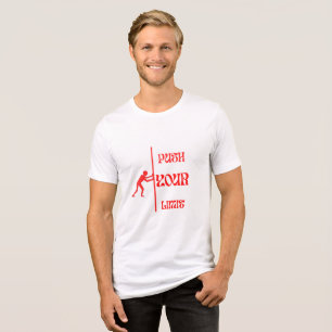 Triblenda Camiseta blanca con cita motivacional