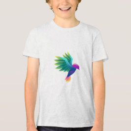 Triblenda Camiseta blanca con un diseño colorido