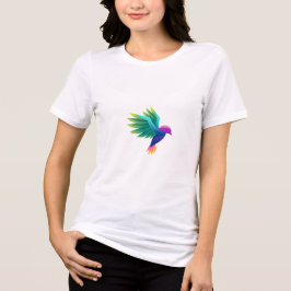 Triblenda Camiseta blanca con un gráfico colorido