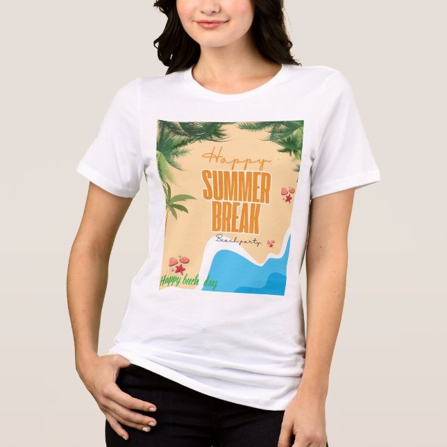 Triblenda Camiseta blanca de abedul combinada. (Anverso)