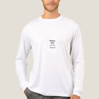 Triblenda Camiseta blanca de manga larga con cita de tipogra