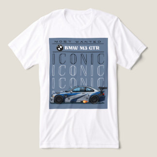 Triblenda Camiseta blanca de media manga con diseño impreso