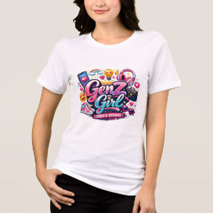 Triblenda Camiseta blanca para mujeres GenZ