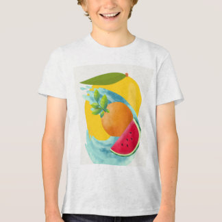 Triblenda Camiseta blanca unisex para niños