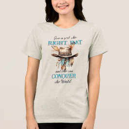 Triblenda Camiseta Boho Cowgirl Gorra