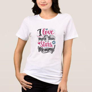 Triblenda Camiseta Bonita para el Día de la Madre - Te Amo M