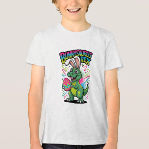 Triblenda Camiseta Bunnysaurus Pascua Dino Bunny Híbrido Fie