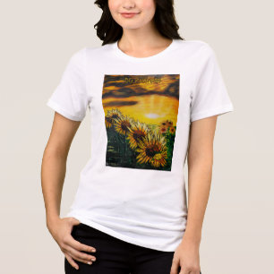 Triblenda Camiseta Campos de Girasoles de DG Paintings