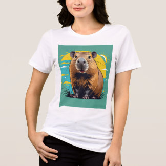 Triblenda Camiseta Capibara Vintage