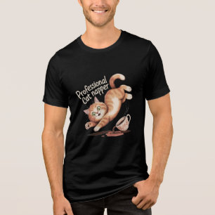 Triblenda Camiseta Cat Napper Funny