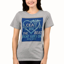 Camiseta CEA RN Nurse Squad Heartbeat Caduceus