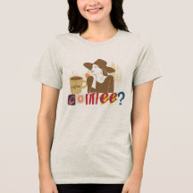 Camiseta Chic de Amante del Café al Estilo Nota de