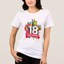 Camiseta Chica Tri-Blend feliz cumpleaños