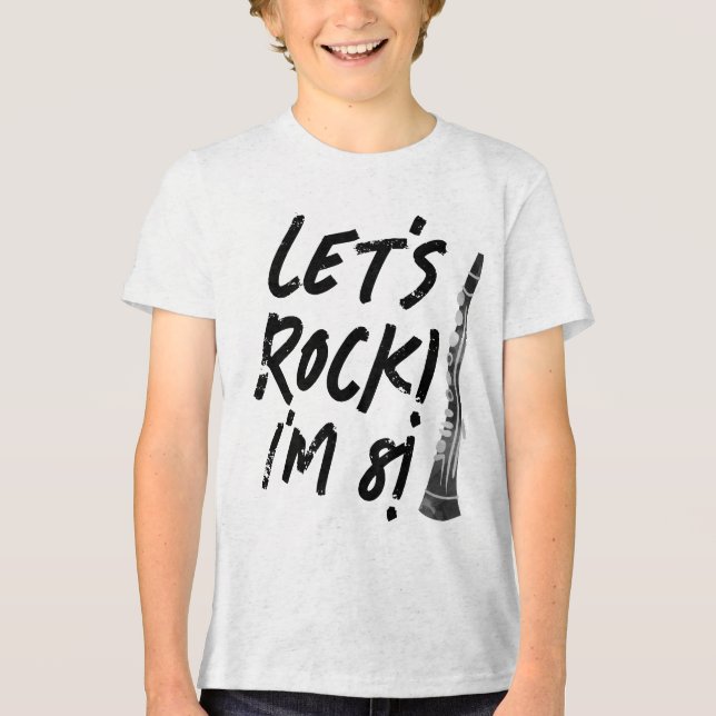 Triblenda Camiseta Clarinet Music Birthday Party (Anverso)