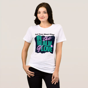 Triblenda Camiseta clásica femenina con giro moderno