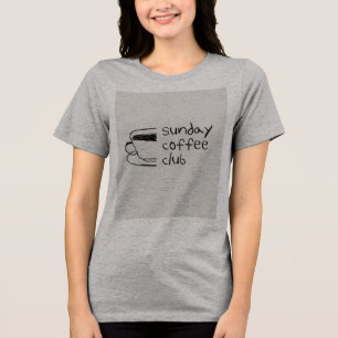 Triblenda Camiseta Club de Café del Domingo - Café Minimalis