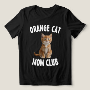 TRIBLENDA CAMISETA CLUB DE GATOS NARANJAS MADRE DE GATO GING