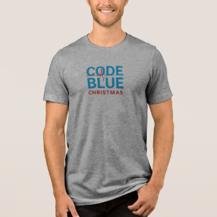Triblenda Camiseta Código Azul Navidad - Enfermera de UCI ER