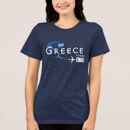Triblenda Camiseta Código de Aeropuerto de Grecia