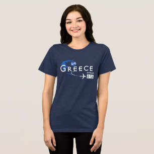 Triblenda Camiseta Código de Aeropuerto de Grecia
