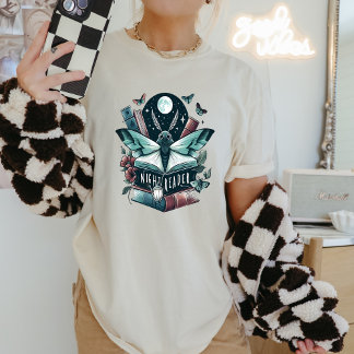 Triblenda Camiseta cómoda para amantes de los libros Unisex