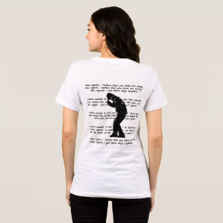 Triblenda Camiseta con cita emocional en la parte trasera
