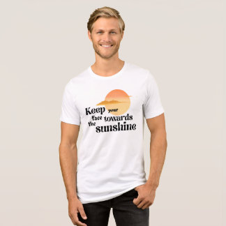 Triblenda Camiseta con cita motivacional de puesta de sol re