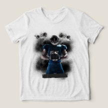 Camiseta con diseño de jugador de fútbol americano