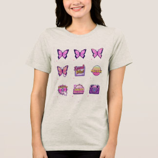 Triblenda Camiseta con diseños femeninos lindos