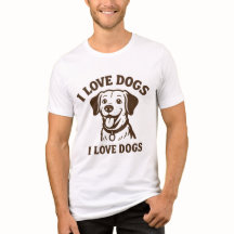 Camiseta con el lema 'Me Encantan los Perros – Dec