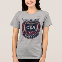Triblenda Camiseta con emblema de la escuadra de enfermeras