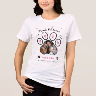 Triblenda Camiseta con foto y nombre de mascota personalizad