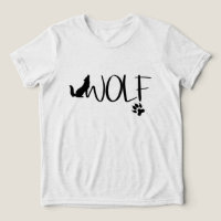 Camiseta con logotipo gráfico Wolf Text