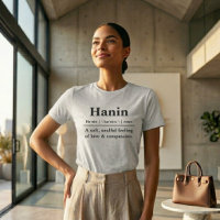 Camiseta con nombre de diccionario personalizado
