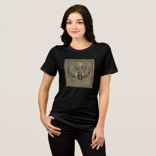 Triblenda Camiseta con patrón de baldosas de Escarabajo de O