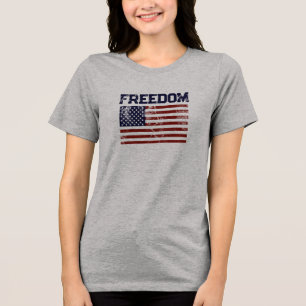 Triblenda Camiseta con problemas de la bandera estadounidens