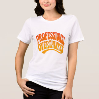 Triblenda Camiseta con tipografía retro divertida de pensado
