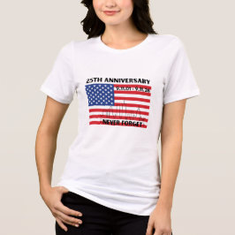 Triblenda Camiseta Conmemorativa 25 Aniversario 11-S Nunca O