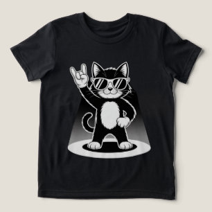 Triblenda Camiseta Cool Cat Rock Dancer   Regalo de Música d