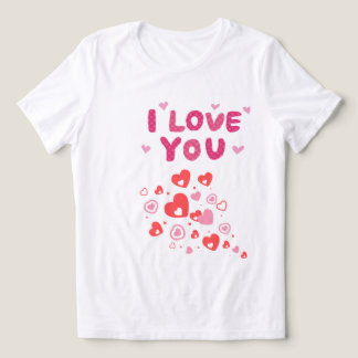 Triblenda Camiseta corazón te amo linda 