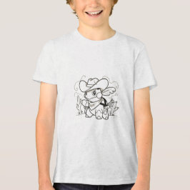 Triblenda camiseta cowboy turtwig del oeste salvaje