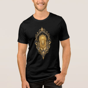 Triblenda Camiseta Cresta de León Dorado