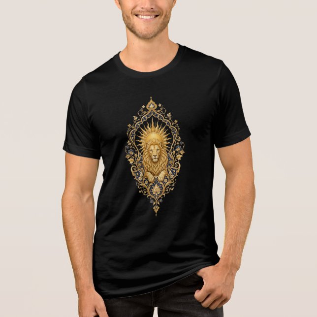 Triblenda Camiseta Cresta de León Dorado (Anverso)