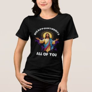 Triblenda Camiseta cristiana divertida   Meme de Jesús
