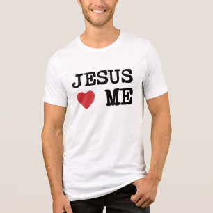 Triblenda Camiseta cristiana Jesús me ama