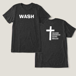 Triblenda Camiseta cristiana W.A.S.H.