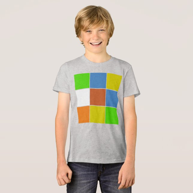 Triblenda camiseta cúbica (Anverso Completo)