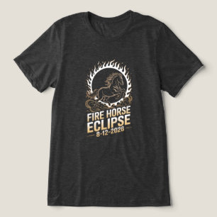 Triblenda Camiseta Cumpleaños Caballo de Fuego Eclipse Solar