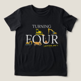 Triblenda Camiseta Cumpleaños Niño Dump Camión Excavadora